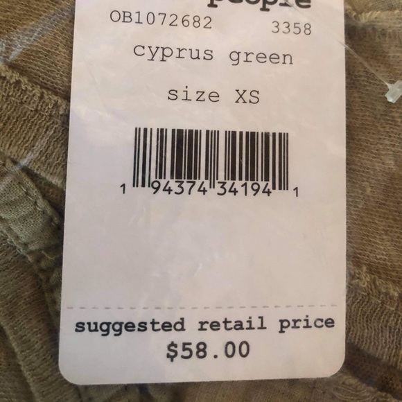 NEW!! Free People Vacay Linen-Blend Tank Top - Picture 8 of 9